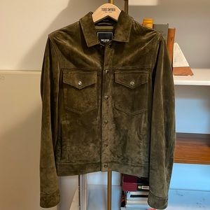 Todd Snyder Dylan Olive Suede Jacket